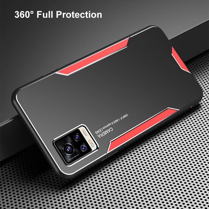 Per Vivo V9 V11i V11 V15 Pro V17 Neo V19 Custodia in metallo di alluminio per Vivo V20 V21 V21E V23 Pro V23E Silicone opaco Cover Pho_voghion.com