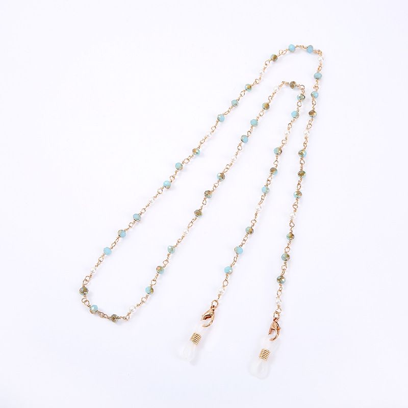 Corda per appendere occhiali in metallo, antiscivolo, anti-caduta, regolabile, alla moda, con catena per maschera alla moda_voghion.com