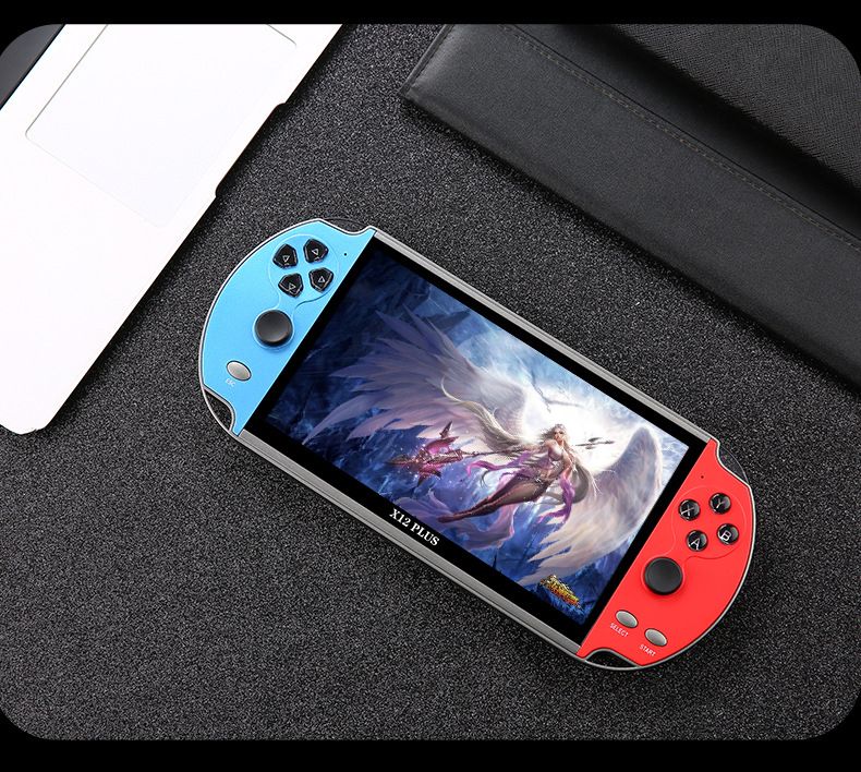 X7/X12 Plus Handheld-Spielkonsole, über 10.000 integrierte Retro-Spiele, 4,3/5,1/7,1-Zoll-HD-Bildschirm, tragbarer Audio- und Video-Player_voghion.com