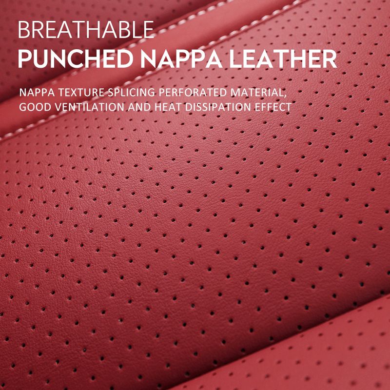 1PCS Nappa Leather Anti-Slip And Full Wrap Driver Protector Mat Front Bottom Car Seat Cushion Cover_voghion.com