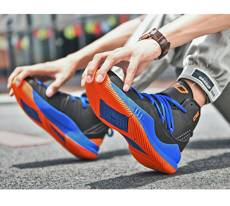 Koppel hoge ademende gevechtslaarzen voor heren, jeugd basketbal sportschoenen mode_voghion.com