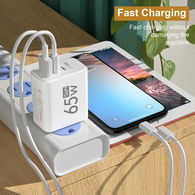 PD 65W USB C tip C punjač Quick Charge 3.0 4.0 QC3.0 QC4.0 Zidni brzi punjač za telefon adapter za napajanje za iPhone punjač_voghion.com