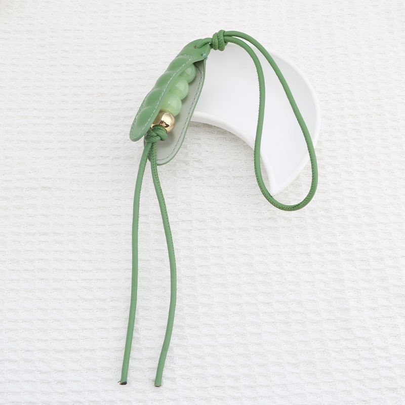 Geeignet für Damentasche Pea Pod Leder Neuer Schlüsselanhänger Accessoire Rucksack High-End-Anhänger_voghion.com