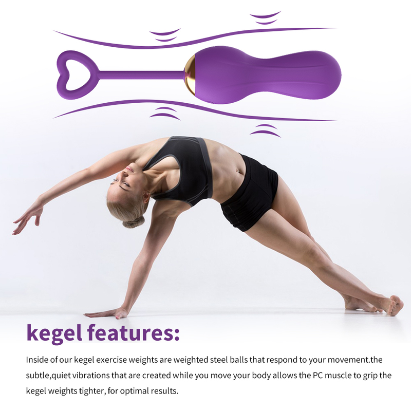 Vibromasseur intelligent en silicone sûr Kegel B Ben Wa B Exercice de serrage Jouet sexuel pour femme l Geisha_voghion.com