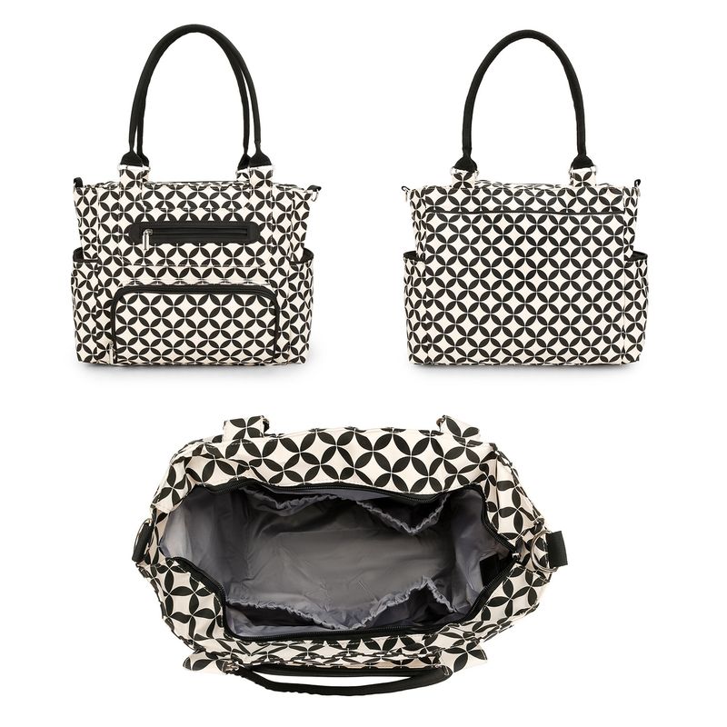 Aboutbaby Large Capacity 7-Piece Diaper Bag Set Multi-Functional Shoulder Tote With Spacious Compartments Stylish & Durable Polyester Travel Daily Use_voghion.com