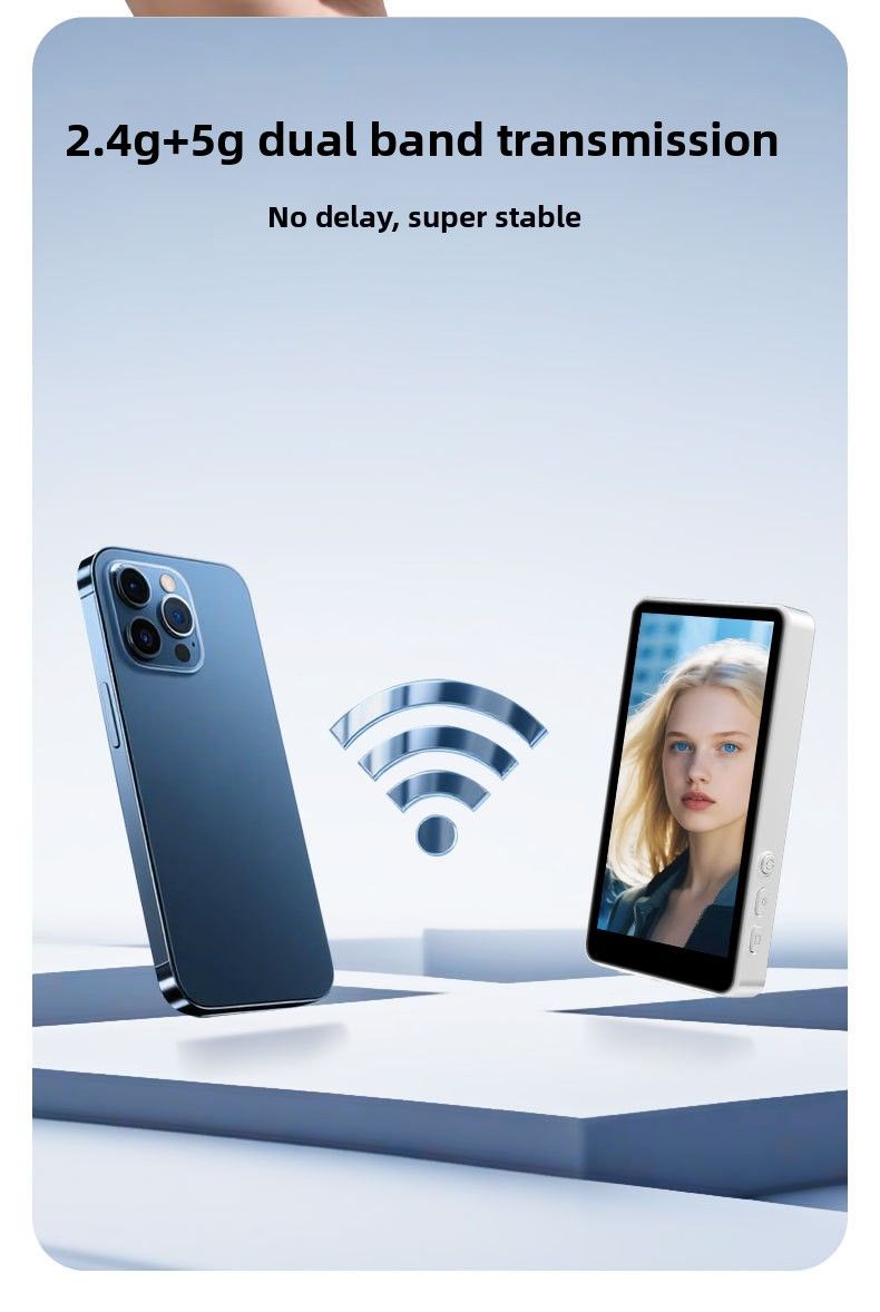 Dispositif de mise en miroir de téléphone portable, moniteur d'affichage arrière sans fil, écran magnétique spécial pour selfies de célébrités Internet_voghion.com
