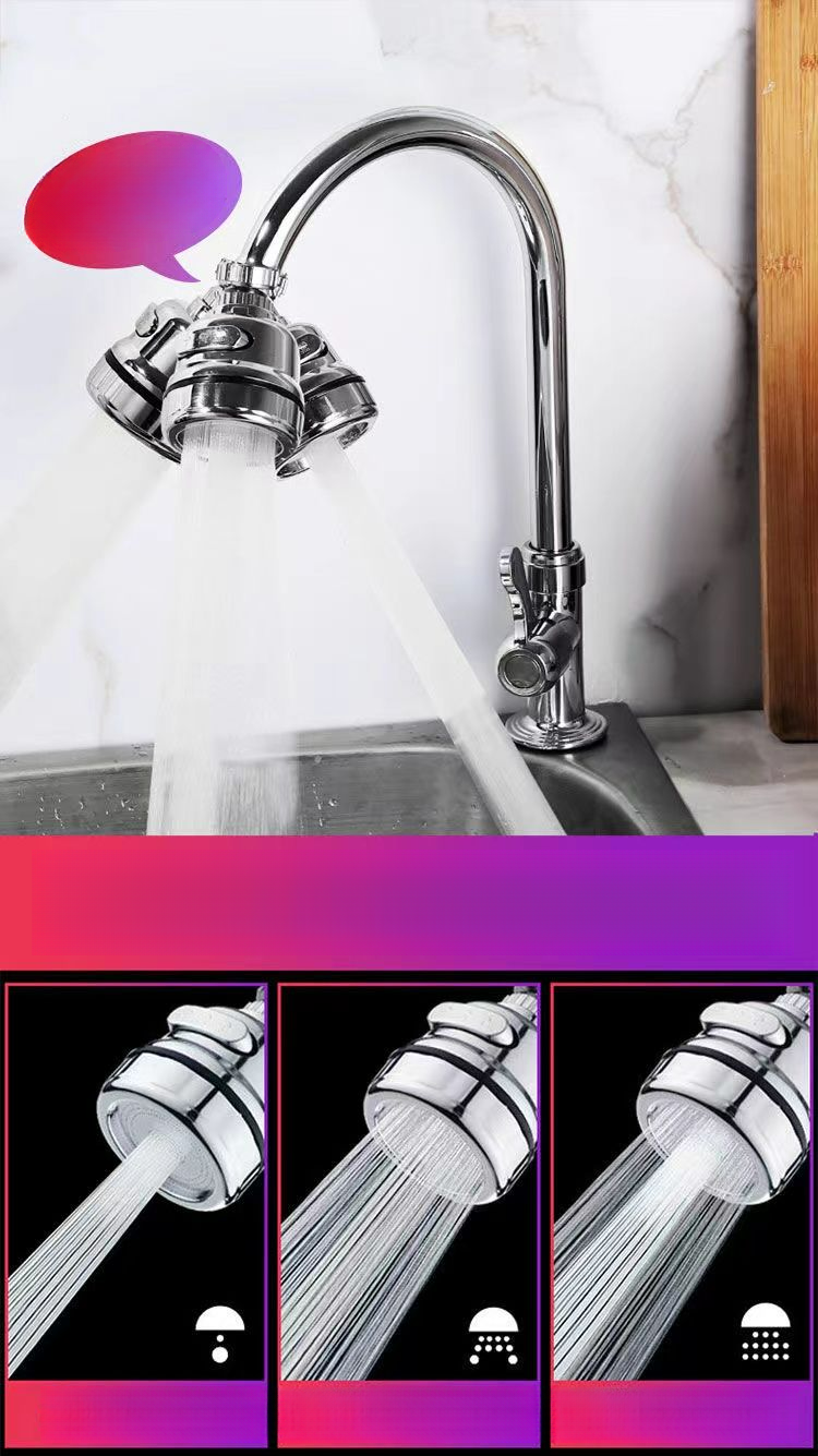 Filtro anti-spruzzi per rubinetto, prolunga universale per doccia, risparmio idrico_voghion.com