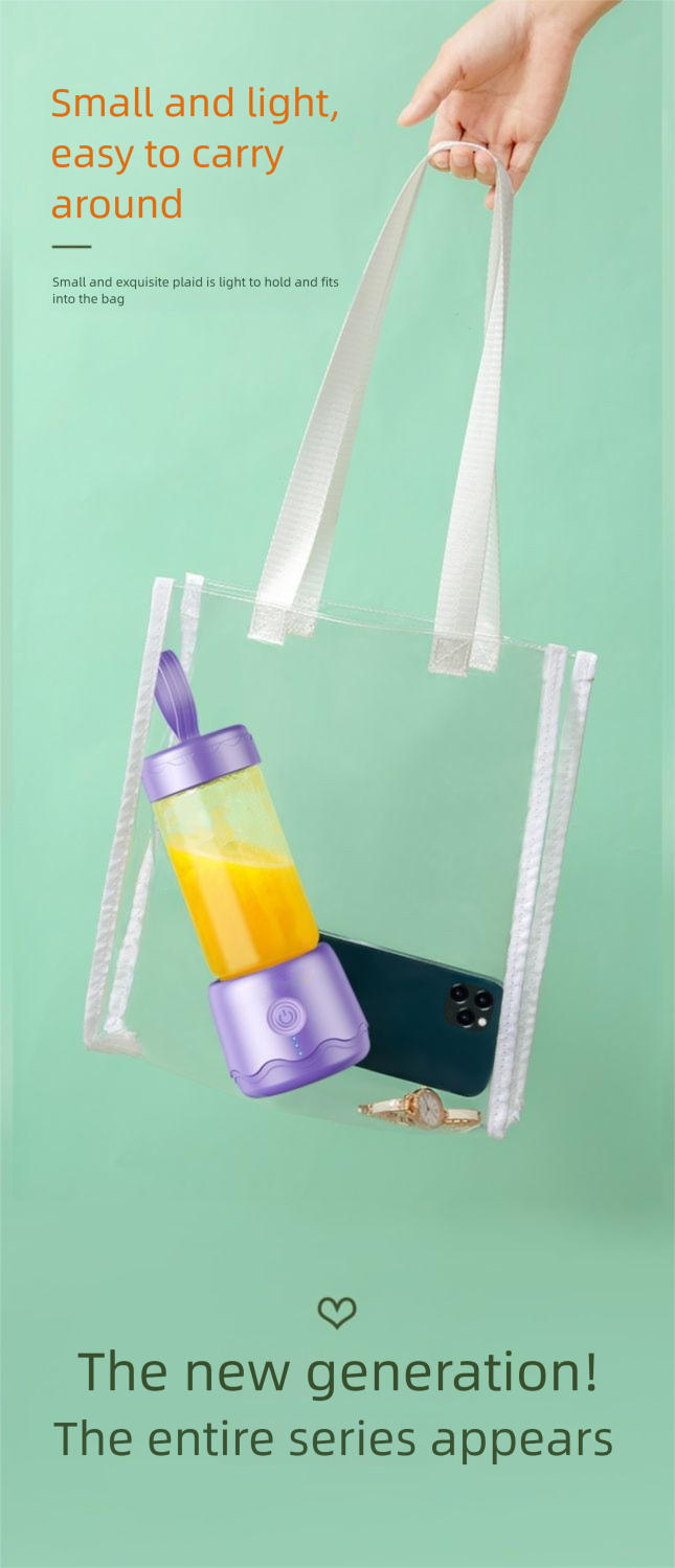 Portable Small Juicer Lazy People, Fruit And Soy Milk Blender, No Residue Fresh Extractor, Juice Mixer For Students_voghion.com