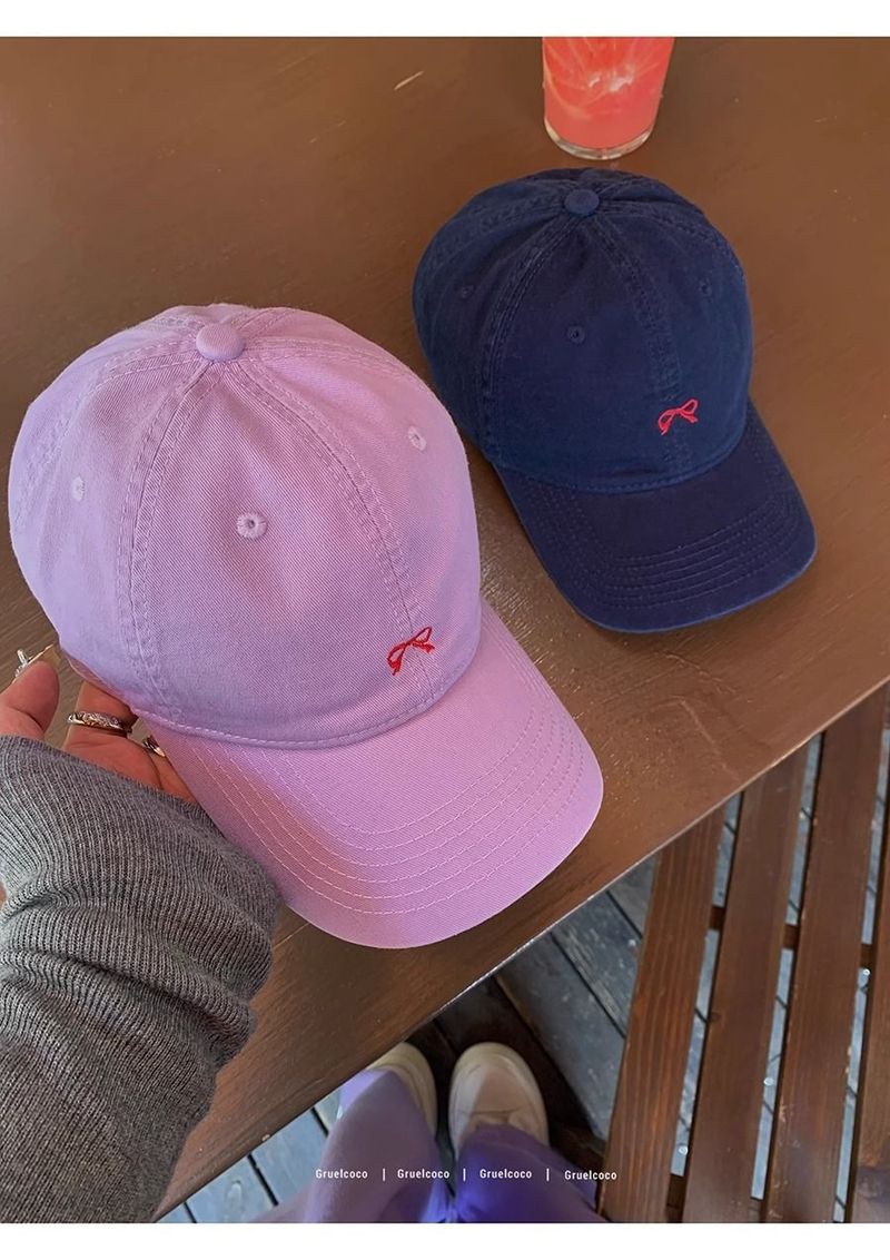 Cappellino da baseball sportivo tridimensionale per bambini, estivo, versione coreana, versatile, con grande circonferenza della testa, con fiocco ricamato, cappello da sole per esterni_voghion.com
