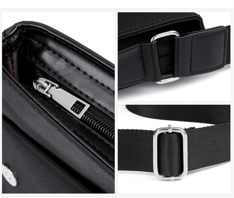 Herreryggsekk, uformell skulderveske, skulderveske i kuskinn, crossbody-veske, liten veske, ny forretningsdokumentveske for menn_voghion.com