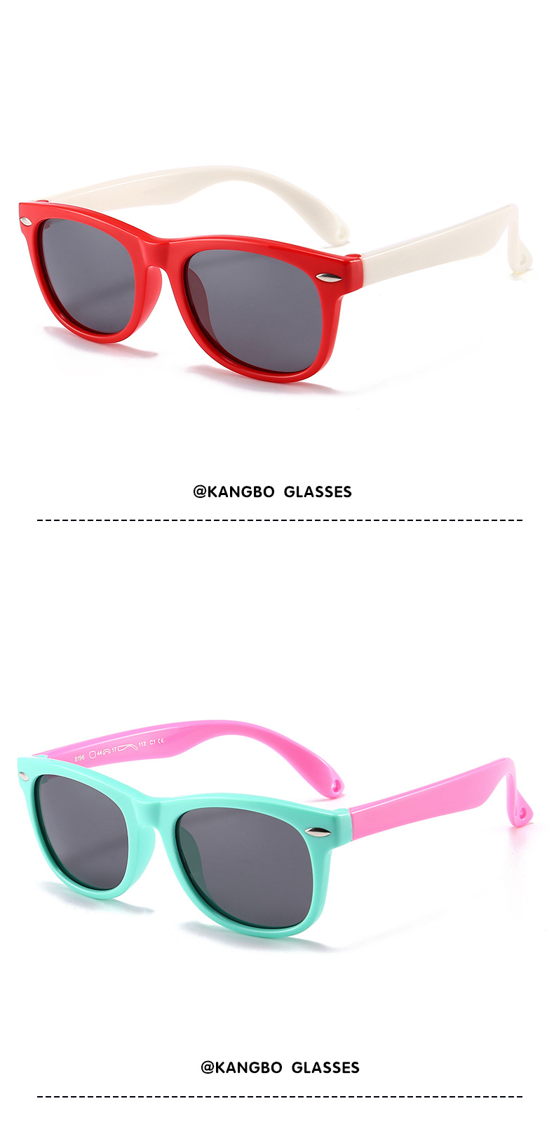 Unisex Kindermode polarisierende Sonnenbrille Sonnencreme Spiegel Baby Reis Nagel Sonnenbrille Jungen und Mädchen Brille_voghion.com