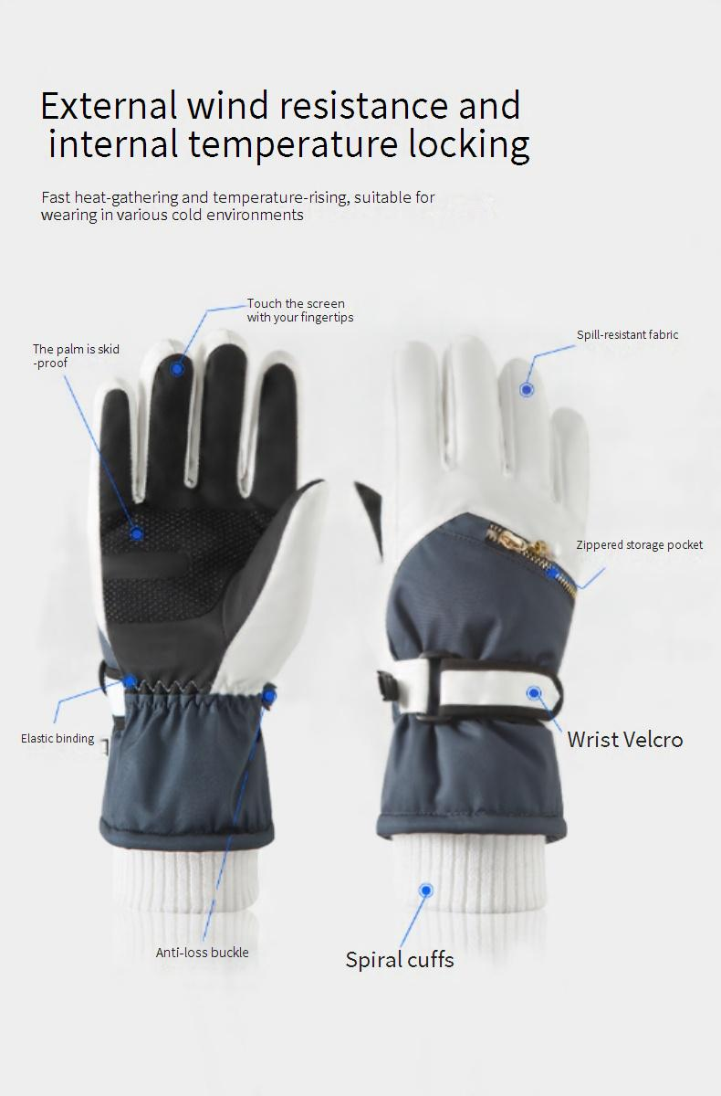 Unisex Handschuhe frauen ski Thermische Winter Cycg Wasserdichte touchscreen handschuhe_voghion.com