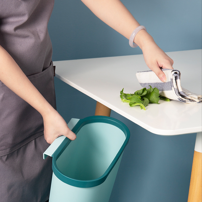 Waste Bins Hanging Trash Can Kitchen Cabinet Door Type Household Uncovered Plastic_voghion.com