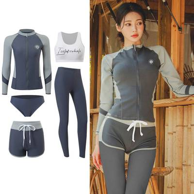 Trajes de buceo, protección solar para hombres y mujeres, secado rápido, dos piezas, manga larga, pantalones largos, trajes de snorkel, trajes de baño, surf_voghion.com