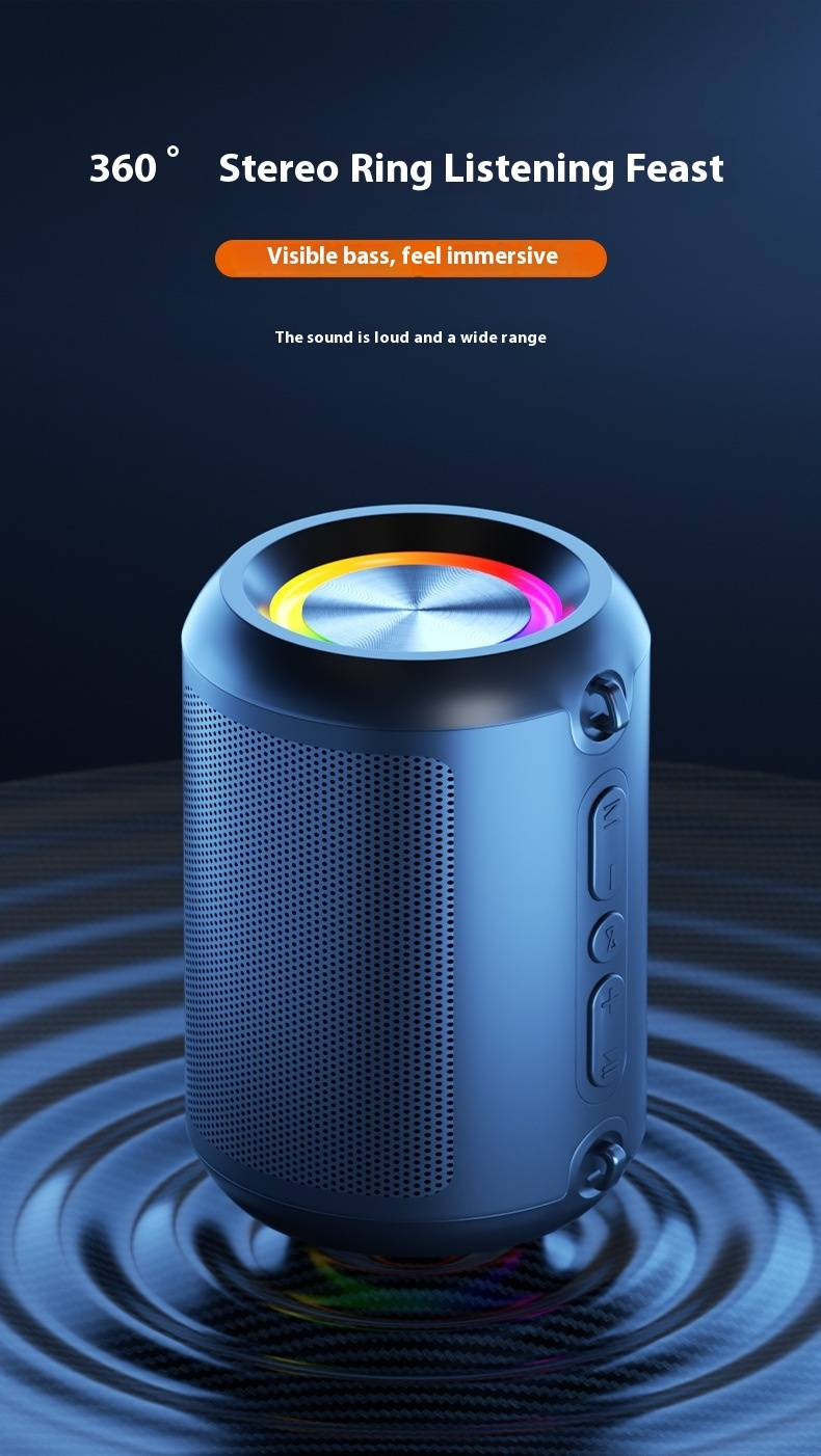 Subwoofer pequeño AI Sound Pro con radio FM y Bluetooth de gran volumen para exteriores y hogar._voghion.com