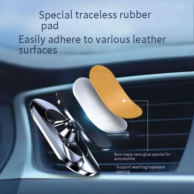 Universal Car Dashboard Magnetic Phone Mount - Strong Adhesive & 360° Rotation, Compatible With All Smartphones, Durable Zinc Alloy_voghion.com
