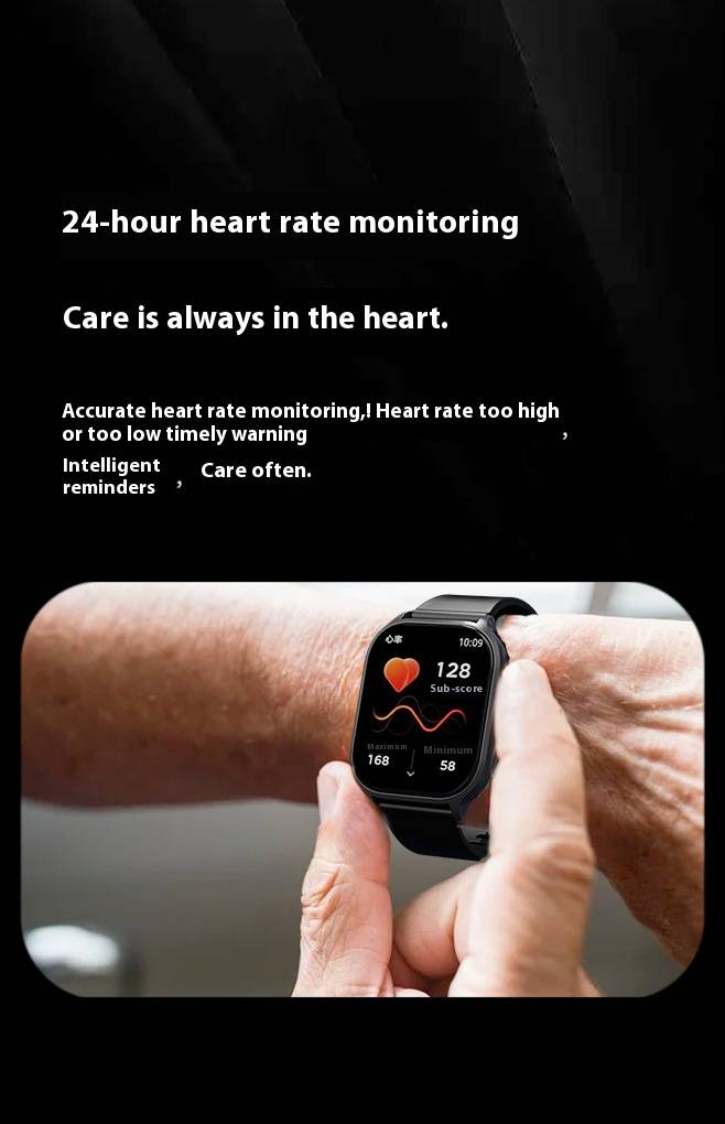 Reloj inteligente deportivo X8 resistente al agua con monitor de frecuencia cardíaca, pantalla grande y batería de larga duración. Compatible con Android e iOS._voghion.com