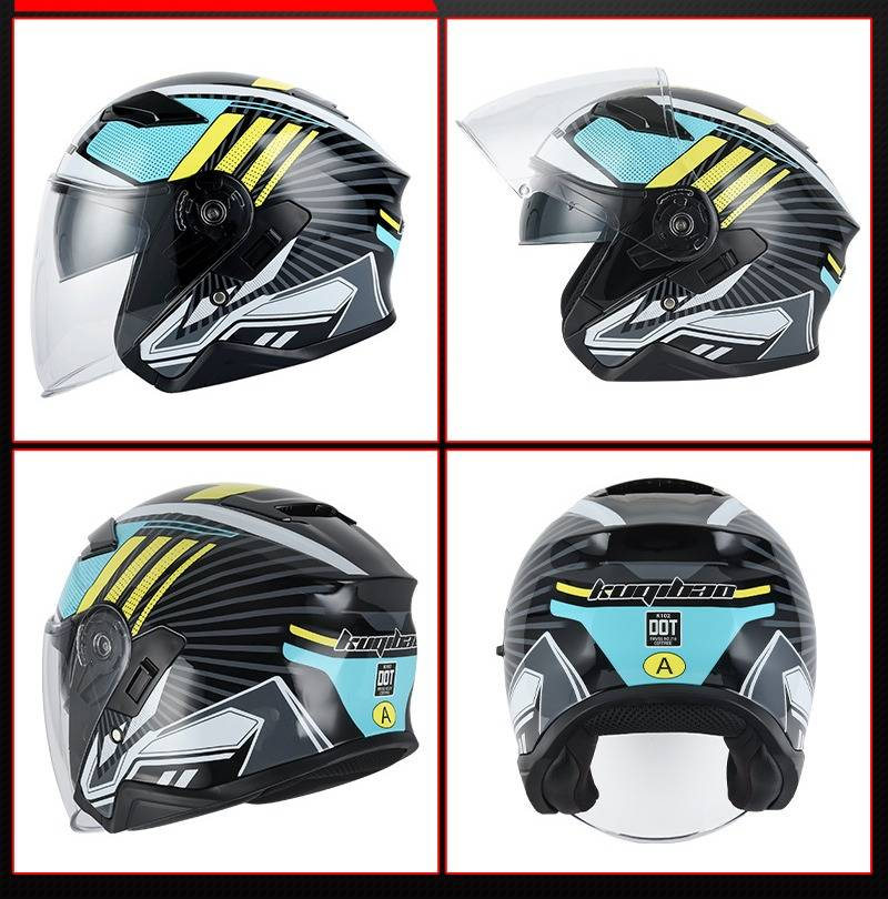 Universal Motorcycle Helmet With Dual Visor For Men & Women – ABS Shell, 3C Certified, All-Season Riding_voghion.com