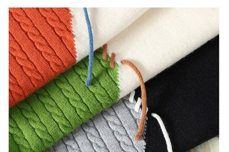 Maglione largo da uomo, casual, con scollo rotondo, autunno inverno, nuovo_voghion.com