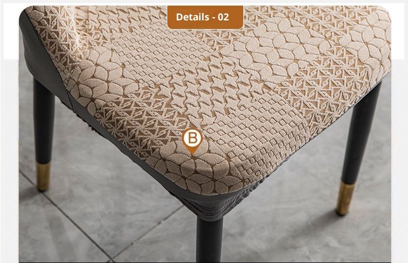 Coprisedie elasticizzati in jacquard di lusso - Coprisedie elastici a copertura totale per sedie ovali, antiscivolo e resistenti, tessuto in poliestere leggero_voghion.com