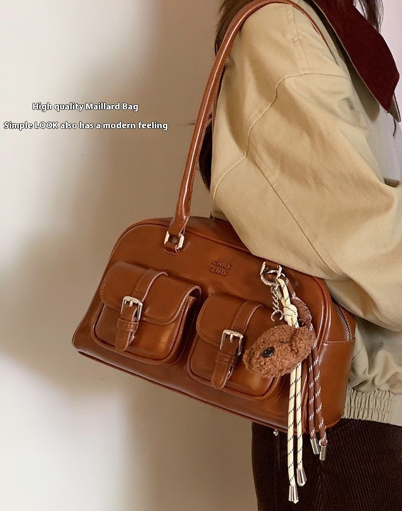Nanfeng Chio2nd Samba Lounge Pillow Borsa a tracolla a mano Boston Commuter autunnale da donna_voghion.com