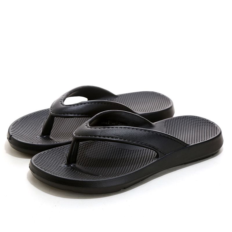 EVA herenpantoffels met visgraatmotief aan de buitenkant, clip-on strandschoenen voor koppels, schokabsorberende voetboogsteun voor_voghion.com