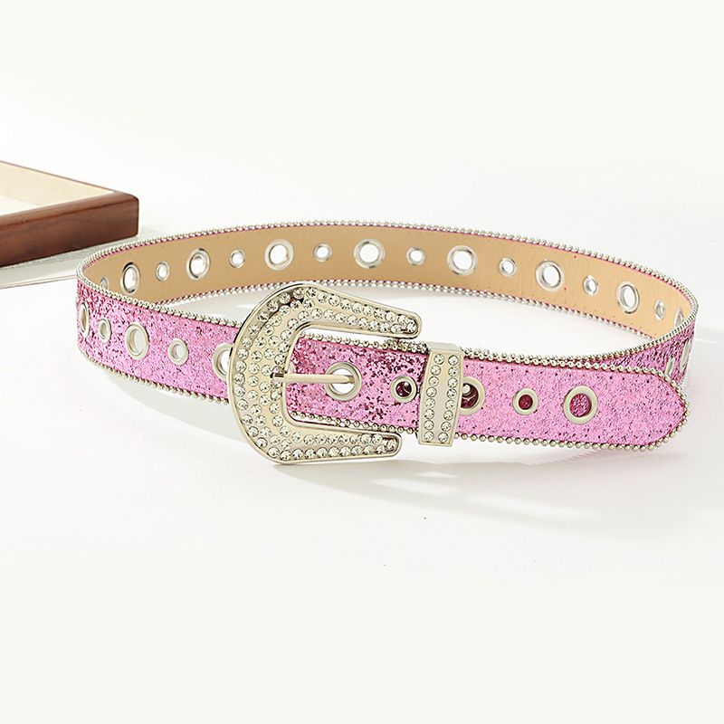 Modischer schwarzer Gürtel mit süßer Schleife und Strassschnalle, schlichter und stylischer Bund für Damen, vielseitiges Accessoire für Kleider und Jeans_voghion.com