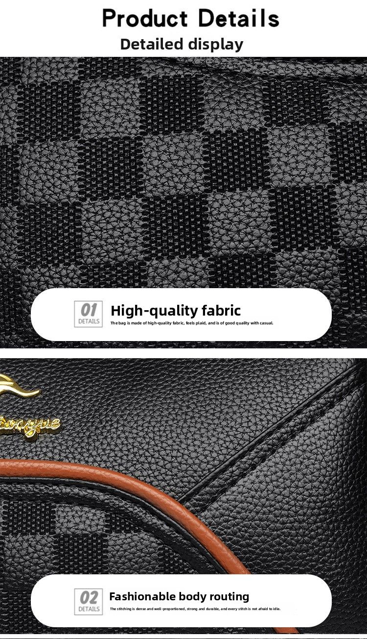 Borsa a tracolla elegante e alla moda per la mamma, semplice e nuova, da donna di mezza età, primavera 2025_voghion.com