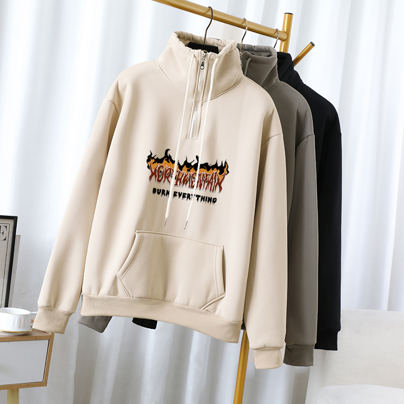 2023 nieuwe sporttrui met opstaande kraag en halve rits, herfst-casual mode-jerseytrend voor heren_voghion.com