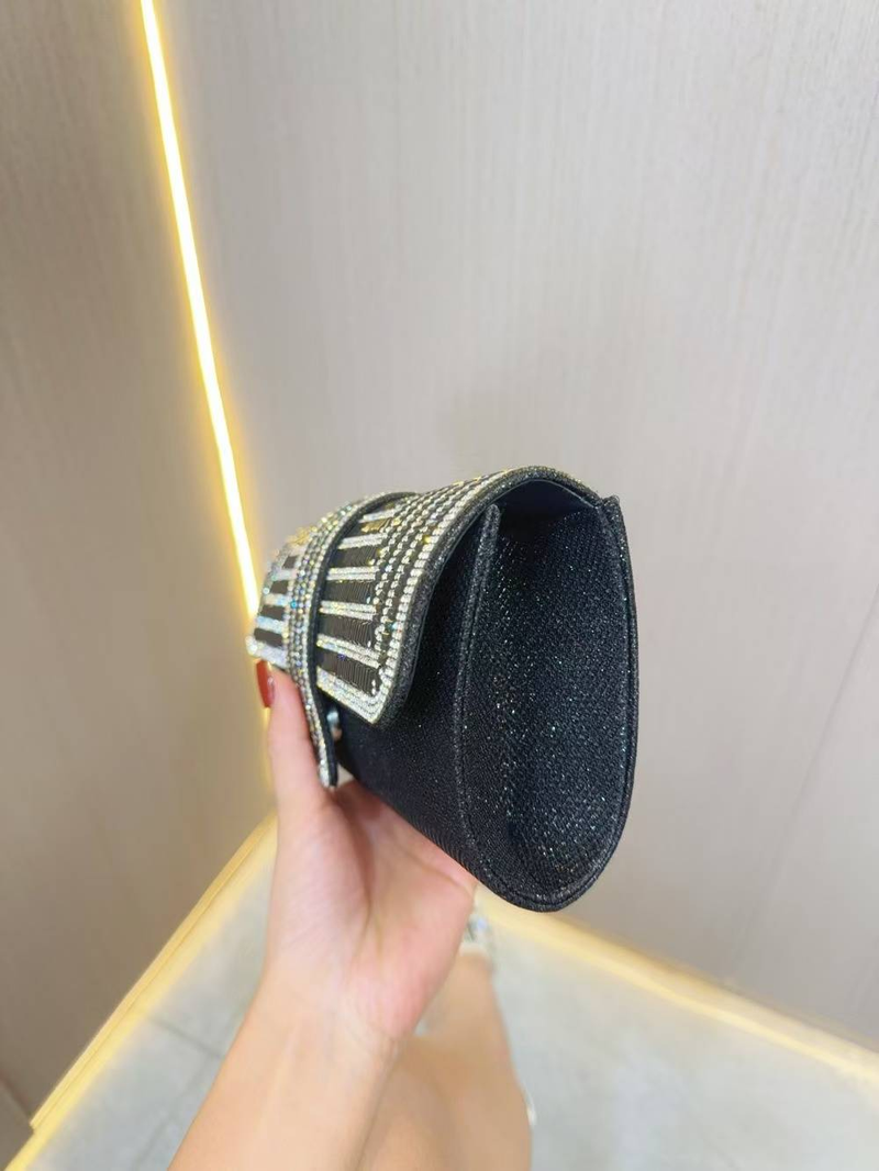 Strasszos csillámos láncos vacsoratáska nőknek, ruhatáska, menyasszonyi bankett táska, esküvői táska, női kézitáska, vacsoratáska nőknek_voghion.com
