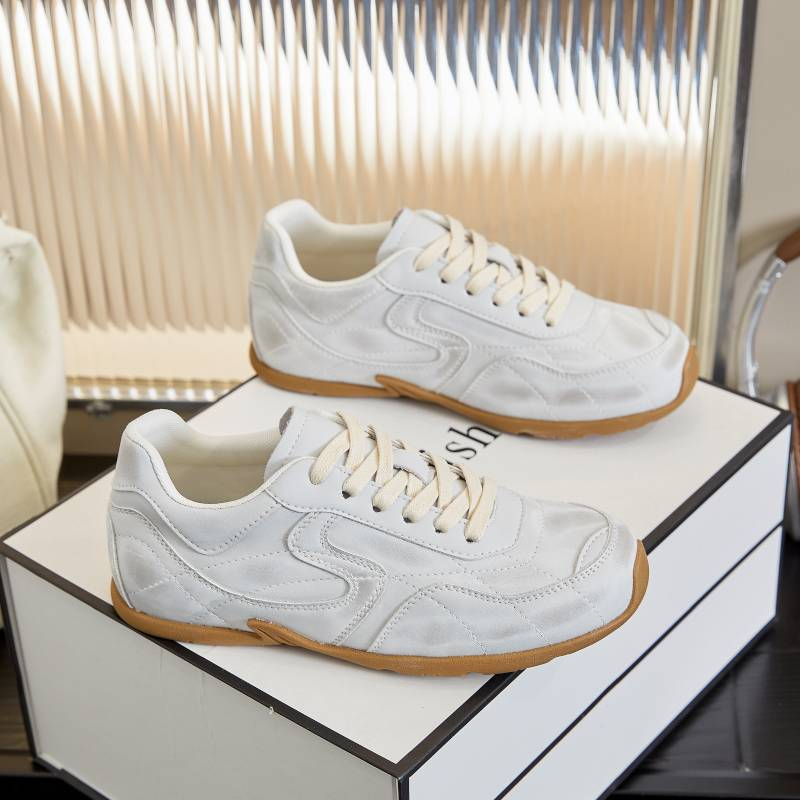 Mingliu Nuove scarpe da ginnastica in pelle De 2025 primavera retrò scarpe sportive basse scarpe casual abbinate da donna abbinate al colore scarpe Forrest Gump_voghion.com