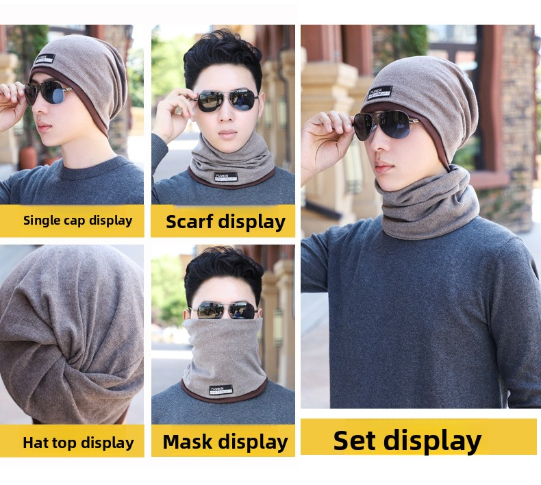 Berretto da uomo foderato in pile - Taglia extra large con paraorecchie e antivento per l'inverno all'aperto_voghion.com