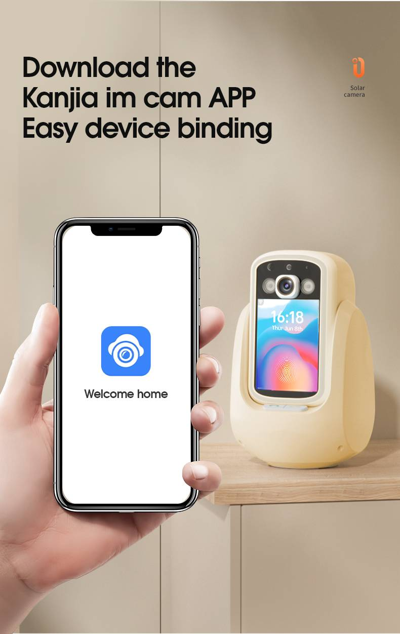 Two-way Visual Video Camera With Voice Call, One-touch Call, Home Night Vision WiFi Surveillance Camera_voghion.com