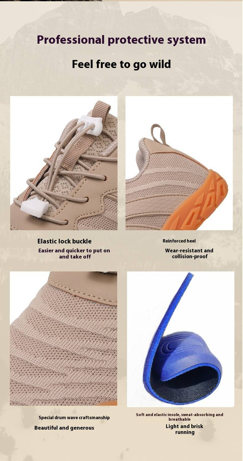 Breathable Unisex Sports Shoes For Running, Hiking, Yoga & Gym - Lightweight & Slip-Resistant With Rubber Sole_voghion.com