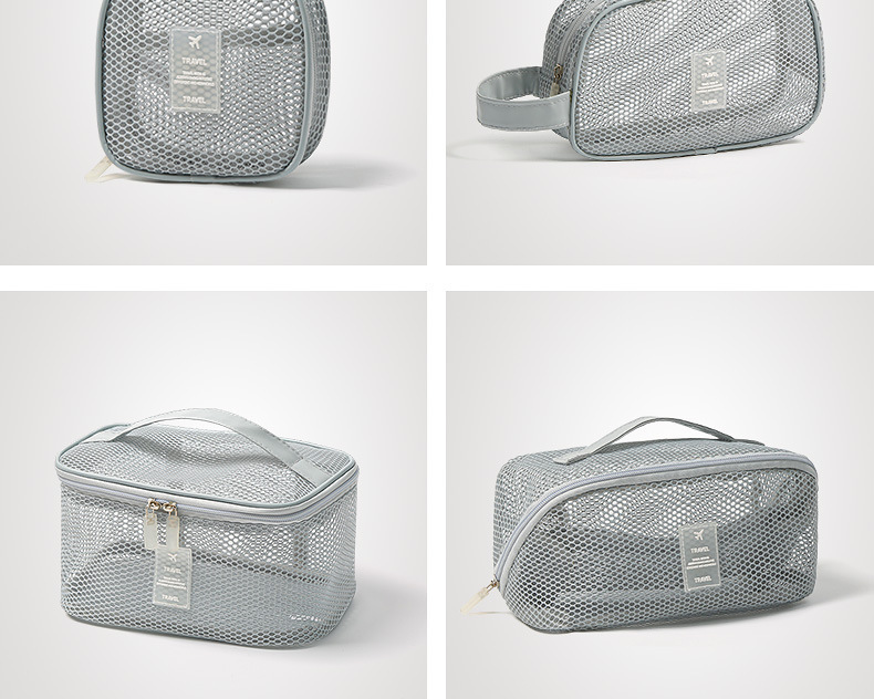 Faltbare Netz-Strandtasche – leichte Reisetasche in verschiedenen Ausführungen (quadratisch, Kissen, gebogen, Clutch, Muschel) – für Pool, Fitnessstudio, Urlaub und den täglichen Gebrauch_voghion.com