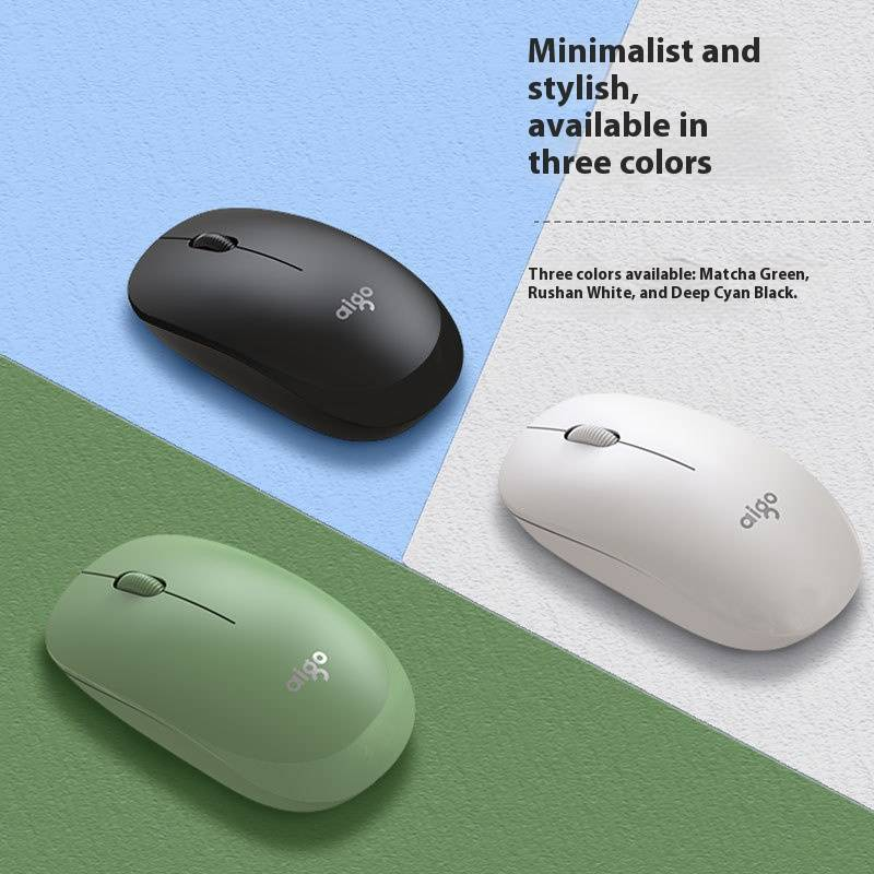 M20 Kabellose optische Maus mit automatischem Ruhezustand, schlankes ergonomisches Design, leises Klicken, mattes Finish für Laptop/PC (Blau-Schwarz/Milchweiß)_voghion.com