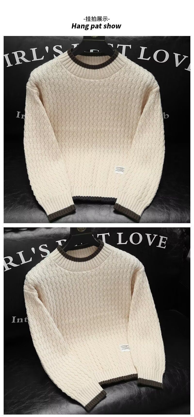 Men's Slim Fit Crewneck Sweater - Minimalist Knit Top (Essential Fall/Winter Layer)_voghion.com