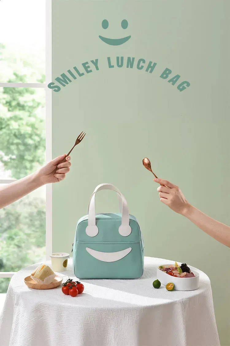 1 PCS Tragbare Lunchtasche Isolierte Gekühlte Lebensmittelsicherheit Warme Mädchen Picknick Damen 250318l_voghion.com