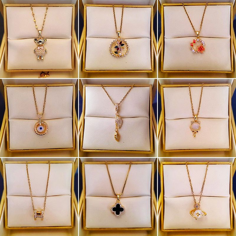 Women's necklaces Taigang necklace for women 2023 new trendy Internet celebrity popular clavicle chain simple temperament high-end pendant_voghion.com