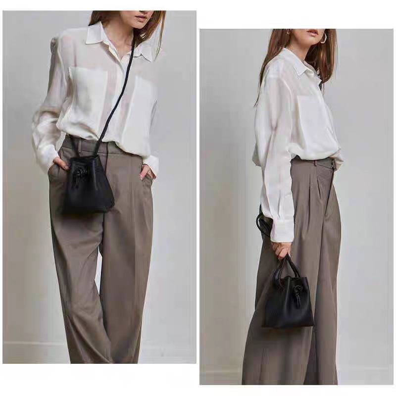 Cross-Border Hot Item VASIC2025 Stylish Lychee Pattern Bucket Bag Trendy Versatile Drawstring Shoulder Handbag For Women_voghion.com