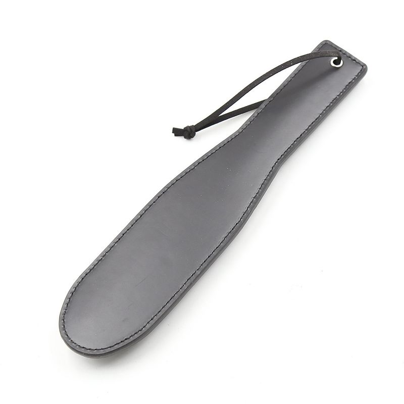 Sexy leren racket met spikes en lange steel van PU-leer voor volwassenen, racket voor koppels en vrouwen_voghion.com