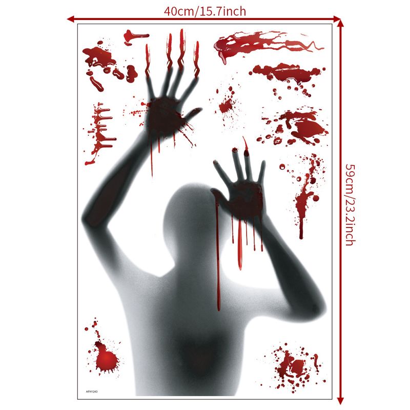 Horror Halloween self-adhesive ghost shadow handprint AFH1243 party window decoration wall sticker_voghion.com
