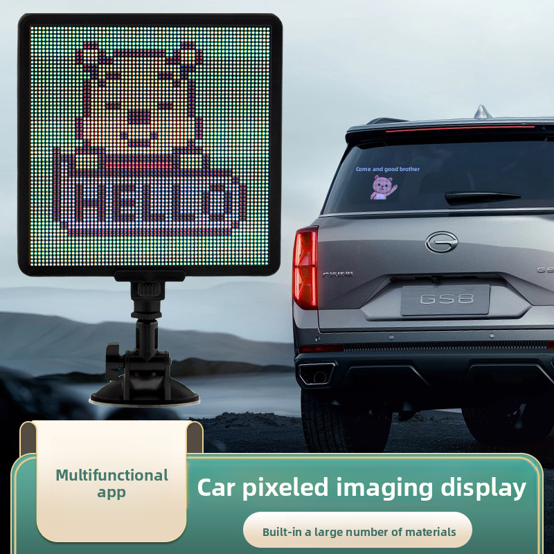 Window Expression APP Bluetooth Car Pixel Animation Screen Rear Windshield LED Display_voghion.com