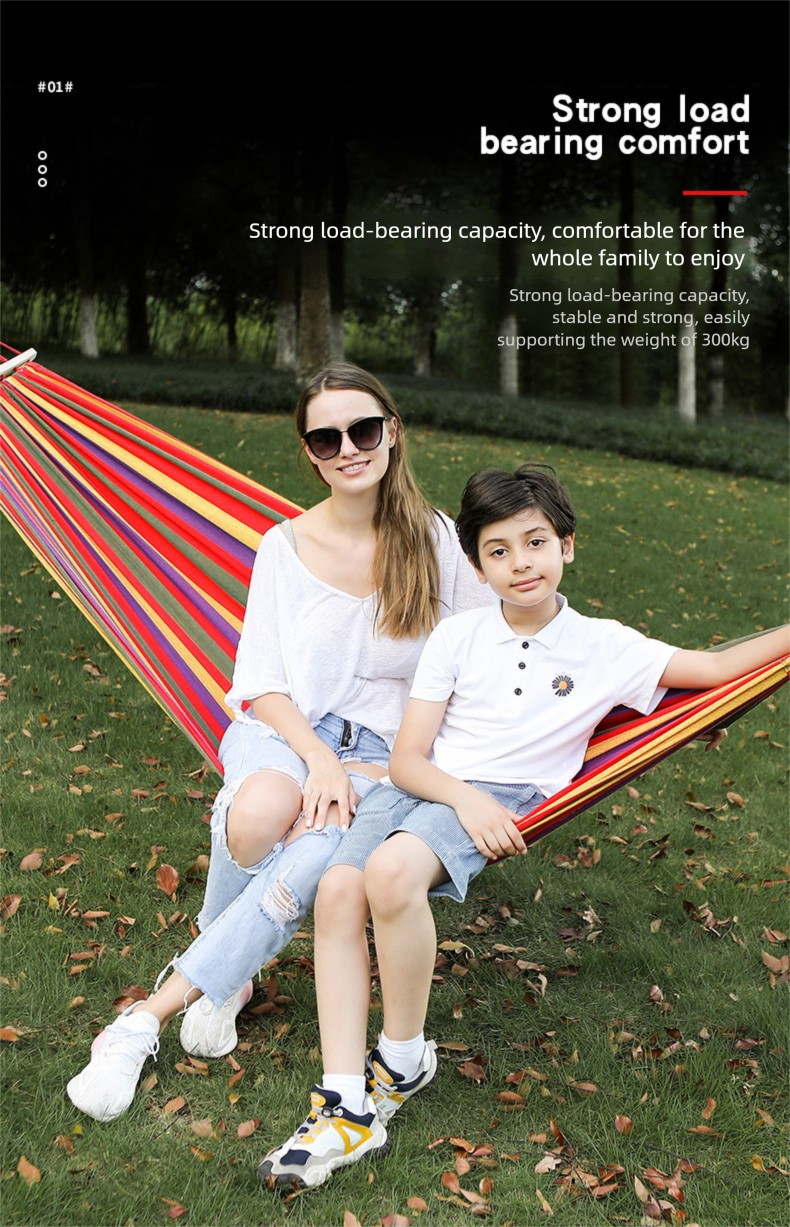 Outdoor Anti-Rollover Equipment Foldable Portable Balcony Home Use Camping Swing Double Hammock Chair_voghion.com