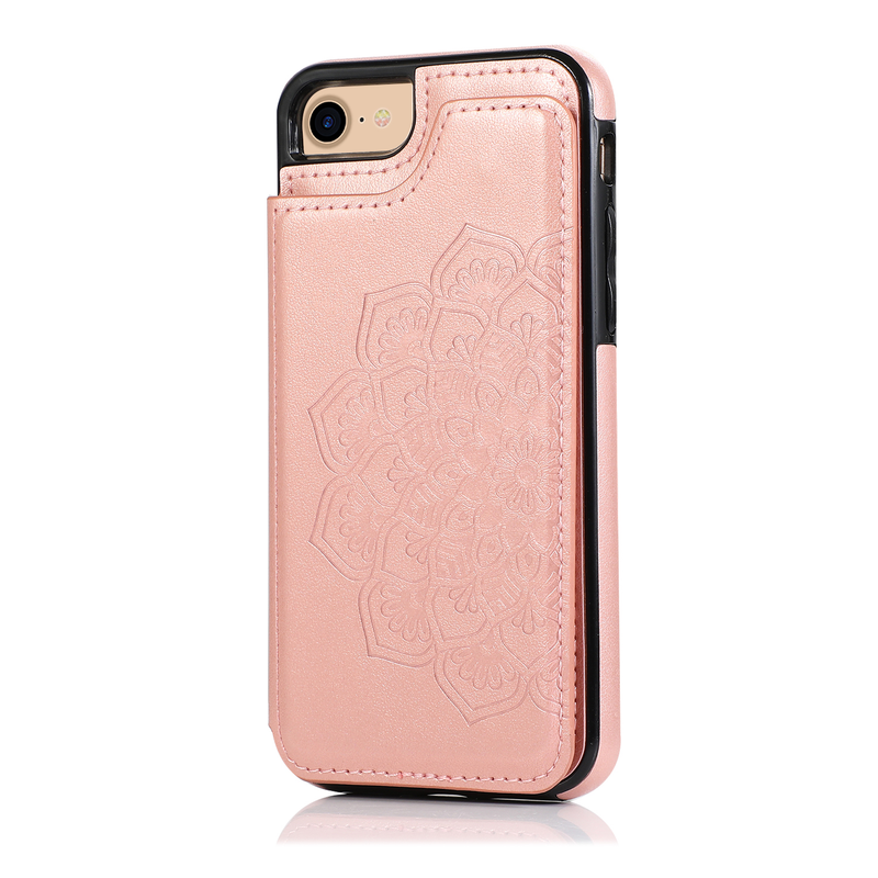 Étui en cuir gaufré pour iPhone 14, 13, 12, 11 Pro, XS, X Max, XR, 8, 7 Plus, SE 2020, 2022, coque antichoc de luxe_voghion.com
