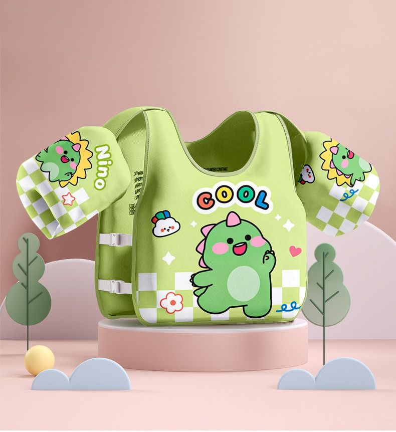 Nicht aufblasbare Auftriebsweste für Kinder, Jungen und Mädchen, schwimmender Ärmel-Armkreis für Baby-Anfänger_voghion.com