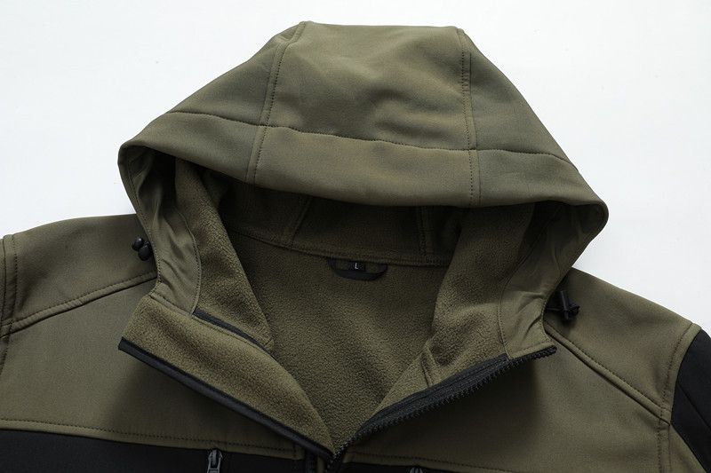 Chaqueta corta para hombre para climas extremadamente fríos: abrigo táctico cortavientos con forro polar para senderismo, caza y aventuras al aire libre._voghion.com