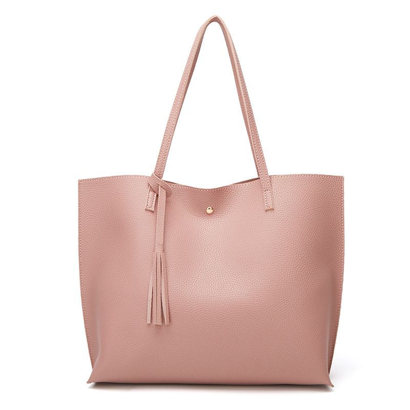 Borsa a tracolla grande capacità con nappa in stile coreano da donna, nuova moda 2024_voghion.com