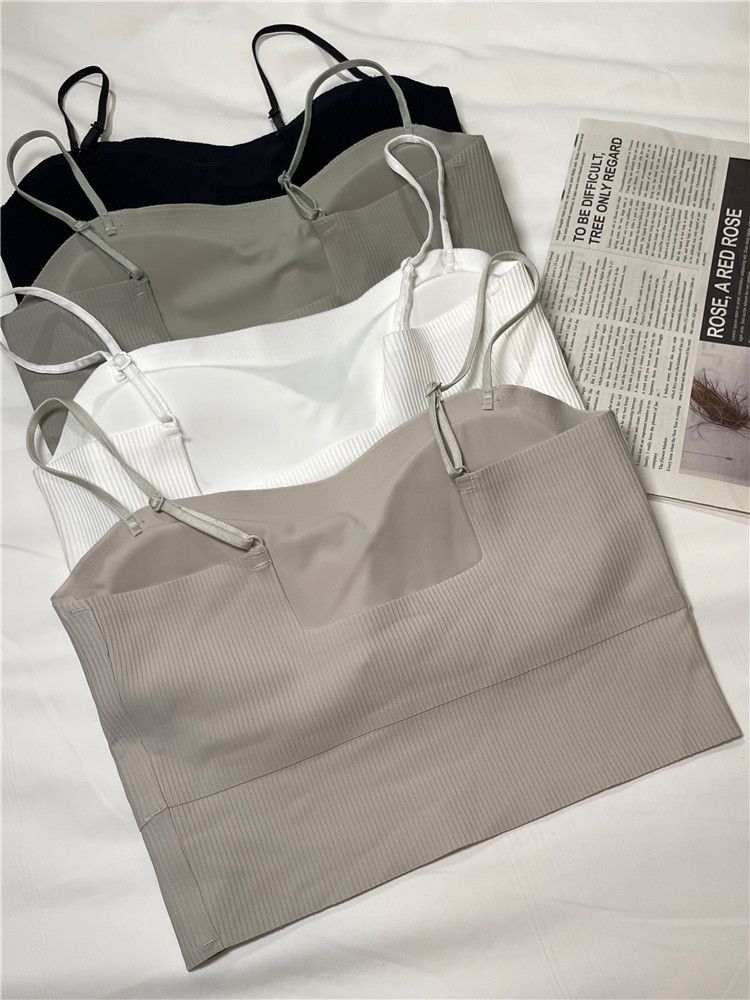 Beauty Back Ice Silk Outer Wear One-Piece Sleeveless Camisole_voghion.com