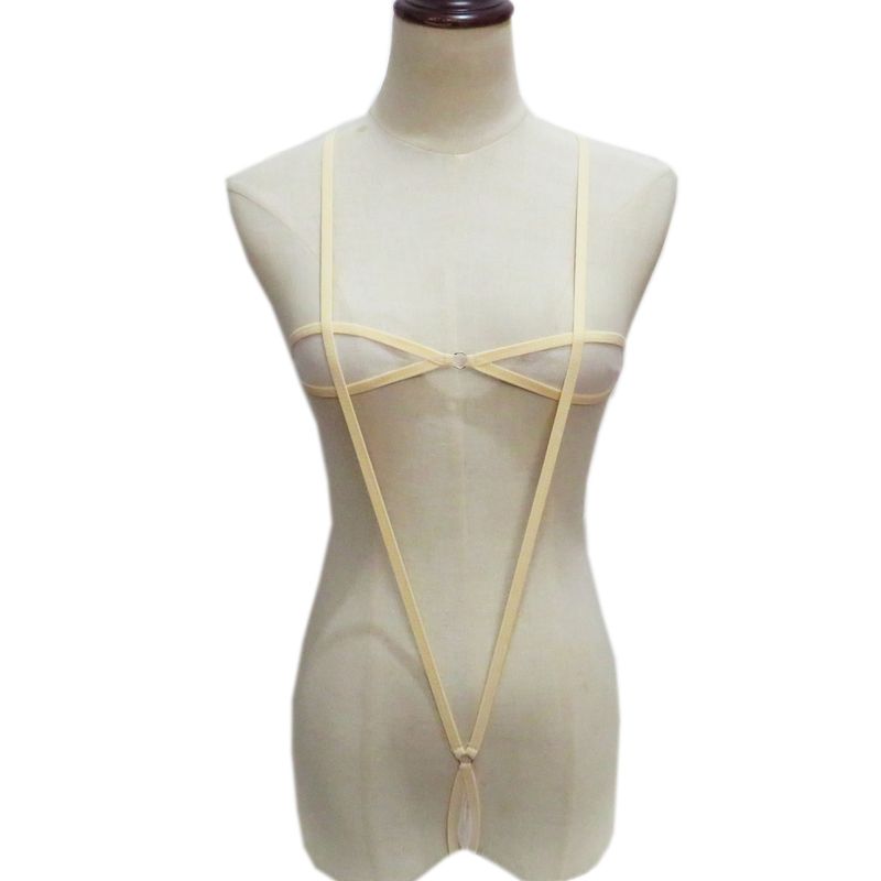 Costume de baie mini pentru femei, costume de baie sexy, transparente, cu trei puncte, tip bikini, model plasă_voghion.com